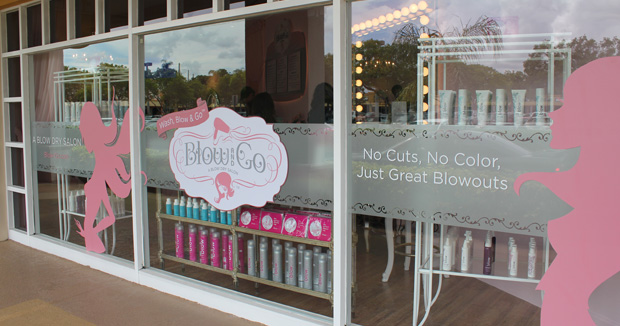 Front of Blow and Go blow dry bar