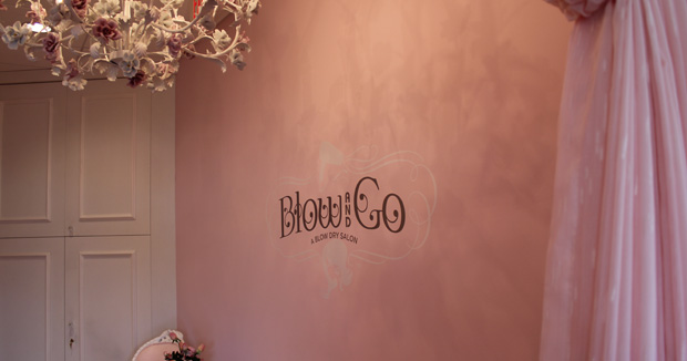 Blow and Go all sign inside blow dry bar